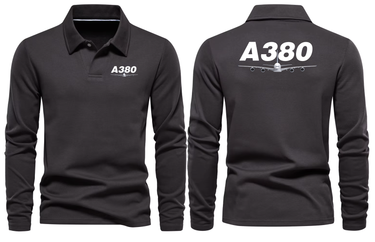 AIRBUS A380 LONG SLEEVE POLO